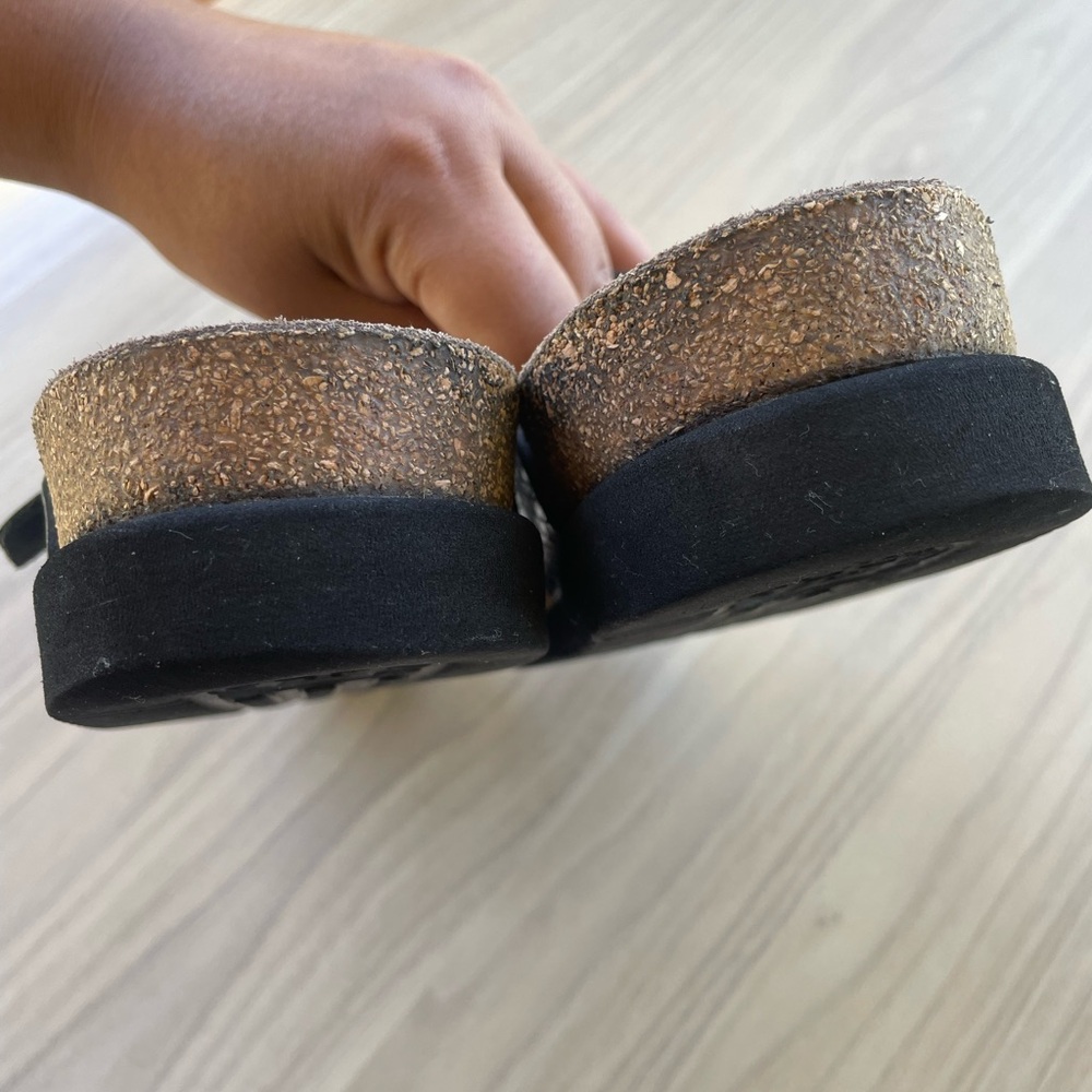 Mephisto Metallic Snake Print Sandals - Picture 9 of 10